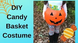 DIY Candy Basket Costume Tutorial! A Unique Halloween Costume Made From a Large Paper Mache Sphere!