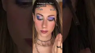 Trucco blu lilla argento in 5 minuti vs 15 minuti - makeup tutorial occhi #truccoocchi