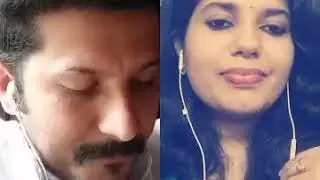 Ravin nilakayal with another excellent singer in Smule Parvathi hari