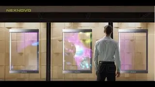 Nexnovo's Smart Digital Transparent Led Poster -A Good Solution for Future Advertising