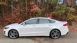 2019 Ford Fusion Titanium in White Platinum