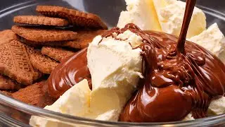The Creamiest No-Bake Nutella Cheesecake 🍫🔥 | Easy Chocolate Dessert