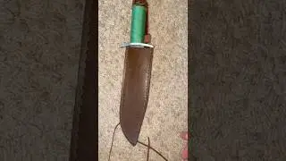 Updated leg tie on custom first blood knife #rambo #firstblood #knifecollecting #customknives