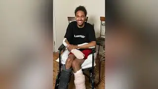 Gwinnett man says says road hazard caused motorcycle crash that nearly killed him