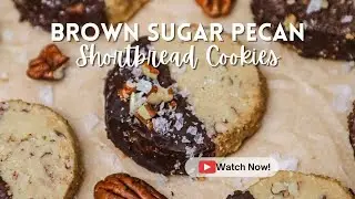 Brown Sugar Pecan Shortbread Cookies
