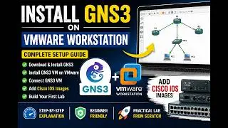 How to Install GNS3 on VMware Workstation & Add Cisco IOS Images | Complete Setup Guide