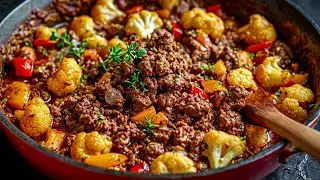 Versuchen Sie, Hackfleisch mit Blumenkohl auf diese Weise zuzubereiten! Es ist so lecker ❗