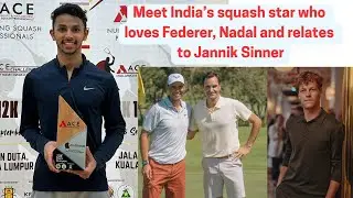India's top squash player Velavan Senthilkumar is a Roger Federer fan, relates to Jannik Sinner