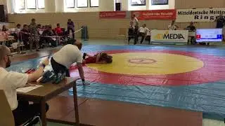 #2 Gregor Wolf SV Halle) - Mansur Makoiev (1. Luckenwalder SC) 41kg B-Jug. MDM Plauen 03.09.2022