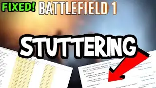 Fix Battlefield 1 FPS Drops & Stutters (100% FIX)
