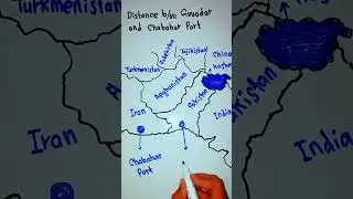 Distance from Gwadar Port to Chabahar | Map of Gwadar and Chabahar Port || 5min Knowledge