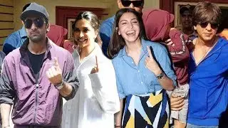 Shahrukh Khan, Deepika Padukone, Ranbir Kapoor, Anushka Sharma Cast Their Vote | Lok Sabha Polls