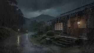 Quiet Recovery Rainfall Around Countryside Cabin for Deep Sleep and Calm