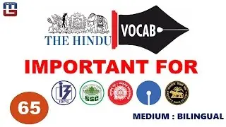 THE HINDU VOCAB : BILINGUAL VERSION - 65