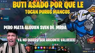 BUTI RECONTRA ASADO POR QUE LE TOCA UN PESIMO EQUIPO / QUIERO LLORAR DE IMPOTENCIA  / DOTA 2