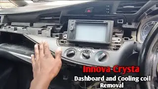 Innova Crysta Dashboard Removel | Cooling Coil Change | #Innova Crysta #caracwork