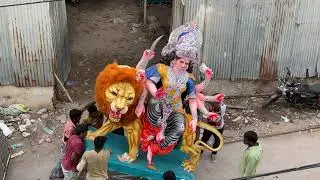 Durga Mata Aagman 2021 || Durga Mata Transporting at Dhoolpet Hyderabad 2021||Durga Mata Aagman 2021