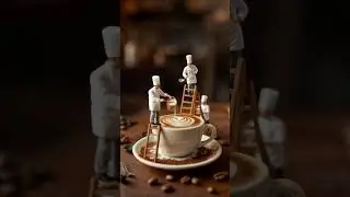 Tiny AI Chefs at Work! 🍔 Mini Workers Making Food 🌍  #ai #cooking #shorts #shortsvideo