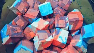Fresh Cube Dyed FAIL Crush 😔 Gymchalk ASMR Satisfying Relaxing Sleepaid 😌 