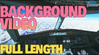 Sleep Aid Video White Noise through Clouds | No Commentary | Background Video | Airplane Sounds