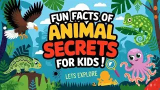 Fun Facts of Animals🦅🐙🕷️ Survival Secrets for kids  &mdash; Animals for Kids&mdash; Educational Video