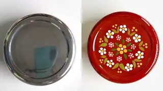Transform Steel Tiffin Box | Enamel Paint DIY | Step-by-Step Tutorial