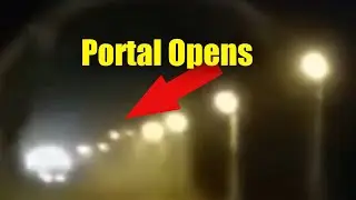 Weird portal opens up in tunnel. Unexplained.
