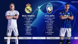 PES 2021 - Real Madrid vs Atalanta - UEFA Champions League UCL - Gameplay