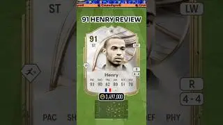 91 Base Icon Henry Review 🇫🇷⚪️ Is He Still That Guy In FC26? #Shorts #FC26 #Henry #PlayerReview