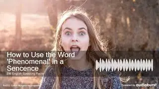How to Use the Word 'Phenomenal' in a Sencence