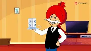 Chacha Chaudhary Aur Portronics Power Plate 9 |  Put an End to Socket Wars, Save Charging Arguments!