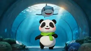 🐼🐠 Pip the Panda Goes to the Aquarium! 🐠🌊 | Fun Learning for Kids
