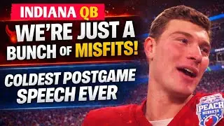 We&rsquo;re Just a Bunch of Misfits ||  Indiana&rsquo;s QB Delivers the Coldest Postgame Speech Ever🔥
