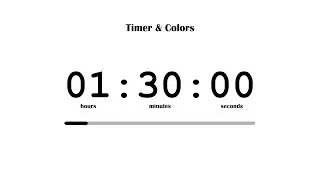 🤍 1 Hour 30 Minute Timer |☁️ White Cloud | Best Aesthetic Countdown For Studying | Full Screen