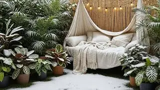 Snowy Season Small Garden Design Ideas 2026 | Simple & Cozy Style