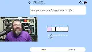 Minute Cryptic June 28th, 2025 #wordgames #crypticcrossword #crossword