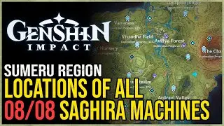 All 8 Saghira Machine Puzzles Genshin Impact (A Strange Energy Extraction Device)