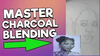 How to blend with charcoal pencil.  