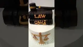 Amazing LAW BOOK 📖 THEME CAKE #design #viral #love 💕❤️
