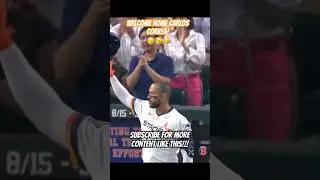 Carlos Correa receives STANDING OVATION!!! #baseball #mlb #astros #standingovation #soorts￼
