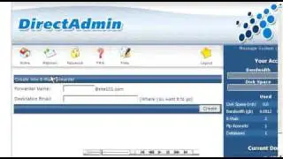 Creating a mail forwarder in Direct Admin