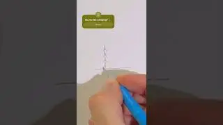 10 seconds artists challenge/ camping #draw #10second #artist #challenge #camping #tree #fast #easy