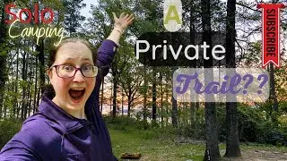 Solo Camping on a Lake with a GORGEOUS PRIVATE TRAIL