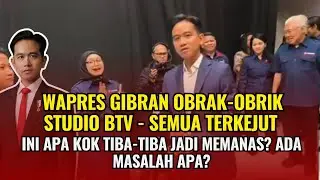Wapres Gibran Obrak-abrik Studio TV ini! ada masalah apa? Semua terkejut!