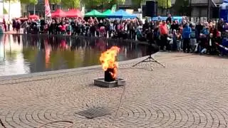 Florianstag 2015 in Leipzig - Fettbrand/Verpuffung