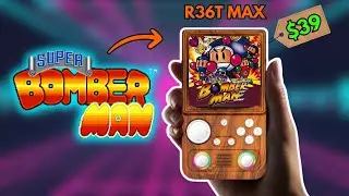 Super Bomberman On This 39$ Gaming Console! | R36T MAX Gameplay 2025