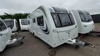 2018 Compass Capiro 574 caravan 1,477 kg MTPLM 4 berth Centre Washroom Fixed single beds Review 