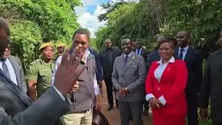 President HH arriving at his Community House from his Farm. Tell us where you are watching from?
