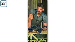 Hrithik Roshan Happy Birthday 4K Full Screen Status | Happy Birthday Hrithik | Crazy Status 🔥
