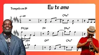 Eu te amo P&Eacute;RICLES | Partitura Trompete PLAYBACK (Bb) PAGODE